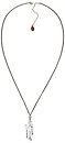 image for necklace (long) Rough Kingdom multi antique silver/antique brass (coloured flower with unicorn, tutui & diamond-cut beads on a long chain neckline)