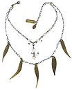 image for necklace Gefunden pink antique brass