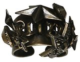 image for ring Dancing Star brown antique brass (several stars)