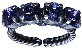 image for ring Colour Snake lila tanzanite SS 29 antique silver (single row)