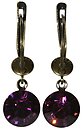 image for earring dangling Black Jack lila amethyst SS 39 antique brass (glue setting)