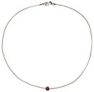 image for necklace Disco Balls red siam antique silver (chain neckline)