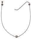 image for necklace Disco Balls white crystal PP 32 antique silver