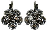 image for earring eurowire Disco Balls white crystal SS 29 antique silver