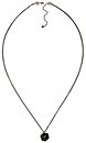 image for necklace pendant Disco Balls black jet antique silver (long chain neckline)
