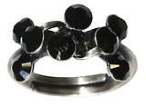 image for ring Magic Fireball black jet antique silver (small)