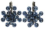 image for earring eurowire Magic Fireball light blue light sapphire antique silver
