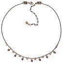 image for necklace Pearl Shadow beige crystal golden shadow antique silver (hang-in 4 mm pearls & PP 24: crystal golden shadow along half the neckline)