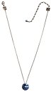 image for necklace pendant Rivoli light blue light sapphire antique silver (14 mm)