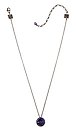 image for necklace pendant Rivoli lila tanzanite antique silver (14 mm)