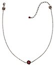 image for necklace Disco Balls red siam PP 32 antique silver