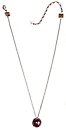 image for necklace pendant Rivoli lila light amethyst antique silver (14 mm)