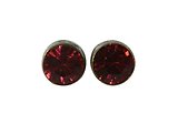 image for earring stud Black Jack pink indian pink PP 32 antique brass (glue setting)