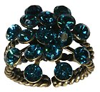 image for ring Magic Fireball turquoise indicolite antique silver (big)