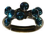 image for ring Magic Fireball turquoise indicolite antique silver (small)