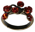 image for ring Magic Fireball orange hyacinth antique silver (small)