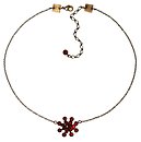 image for necklace pendant Magic Fireball red siam antique silver
