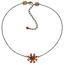 image for necklace pendant Magic Fireball yellow topaz antique silver