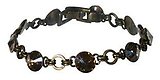 image for bracelet Rivoli beige crystal golden shadow antique silver (8 mm crystal golden shadow stones together)