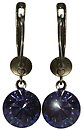 image for earring dangling Black Jack lila tanzanite SS 39 antique brass (glue setting)