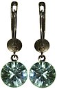 image for earring dangling Black Jack light green chrysolite SS 39 antique brass (SS 39: chrysolite)