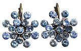 image for earring eurowire Magic Fireball light blue antique brass (lt.azore, aqua, lt.sapphire)