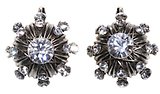 image for earring eurowire Oriental Architecture white antique silver (big)