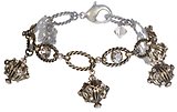image for bracelet Oriental Architecture beige antique brass