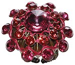 image for ring Oriental Architecture pink antique brass (big)