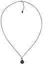 image for necklace (long) Oriental Architecture beige antique brass (hang-in SS 39: crystal golden shadow & small bended ball with stones on a chain necklin)