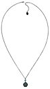 image for necklace (long) Oriental Architecture green antique brass (hang-in SS 39: erinite & small bended ball with stones on a chain neckline)