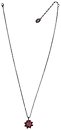 image for necklace pendant Oriental Architecture pink antique brass (hang-in medium bended ball with stones on a chain neckline)