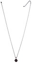 image for necklace (long) Oriental Architecture pink antique brass (SS 24: rose & small bended ball with stones on a chain neckline)
