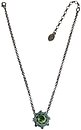 image for necklace Oriental Architecture green antique brass