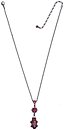 image for necklace-Y Oriental Architecture pink antique brass