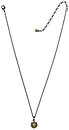 image for necklace pendant Oriental Architecture yellow antique brass