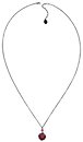image for necklace (long) Oriental Architecture pink antique brass (hang-in SS 39: rose & small bended ball with stones on a chain neckline)