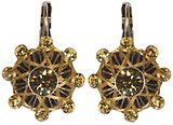 image for earring eurowire Oriental Architecture yellow antique brass (small)