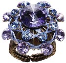 image for ring Oriental Architecture lila antique brass (medium)