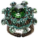 image for ring Oriental Architecture green antique brass (medium)
