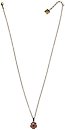 image for necklace pendant Burlesque black/pink Very Light Antique Brass (coloured flower with stones on a chain neckline)