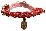 image for bracelet elastic Mongolian Princess red siam SS 29 antique brass