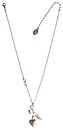 image for necklace-Y The Alchemist white Very Light Antique Silver (hang-in key, wing & heart on chain neckline)