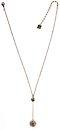 image for necklace-Y The Alchemist white Very Light Antique Silver (SS 34: crystal silver shade; hang-in ball with crystal silver shade stones around; chain neckline)