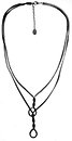 image for necklace (long) Eye of the Cobra Silver antique silver (2 lines twisted, chain neckline)