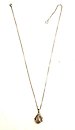 image for necklace pendant (long) The Alchemist white Very Light Antique Silver (raven-claw-metal & ball with crystal silver shade stones on a 70 cm chain neckline)
