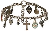 image for bracelet Rough Kingdom black antique silver/dark antique silver