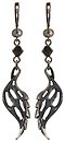 image for earring dangling Rough Kingdom black antique silver