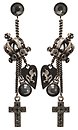 image for earring stud dangling Rough Kingdom black antique silver/dark antique silver