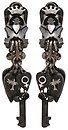 image for earring clip dangling Rough Kingdom white antique silver/dark antique silver